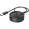 USB хъб A4tech HUB-20, 4 портов, USB 2.0, 480 Mbit/s, Черен