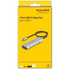 USB хъб Delock 64231, USB-C - 4 x USB-C, 10 Gbps