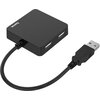 USB хъб HAMA, 4 портов, USB 2.0, 480 Mbit/s, Черен