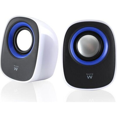 Тонколонки Ewent EW3513, USB, 2.0, 2.5W x 2, Бял