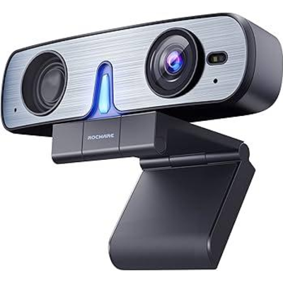 ROCWARE RC08P Уеб камера 2K,90 градуса,4x зуум, USB 2.0,USB-C ROCWARE RC08P Уеб камера 2K,90 градуса,4x зуум, USB 2.0,USB-C