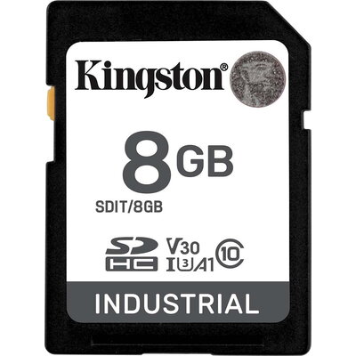 Карта памет Kingston 8GB SDHC Industrial C10, UHS-I, U3, V30, A1