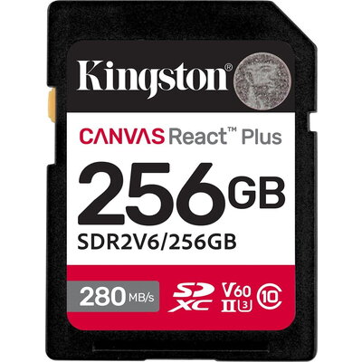 Карта памет Kingston Canvas React Plus V60 UHS-II 256GB