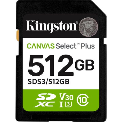 Карта памет Kingston Canvas Select Plus SD 512GB