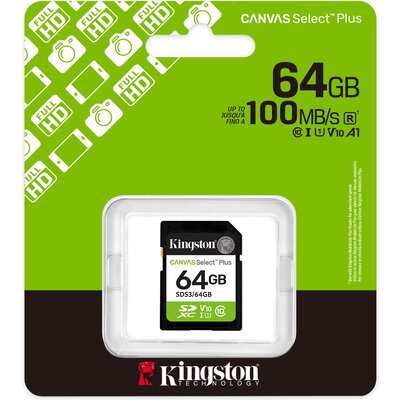 Карта памет Kingston Canvas Select Plus SD 64GB