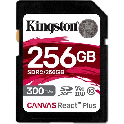 Карта памет Kingston Canvas React SDXC 256GB, UHS-II