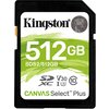 Карта памет Kingston Canvas Select Plus SD 512GB, Class 10 UHS-I