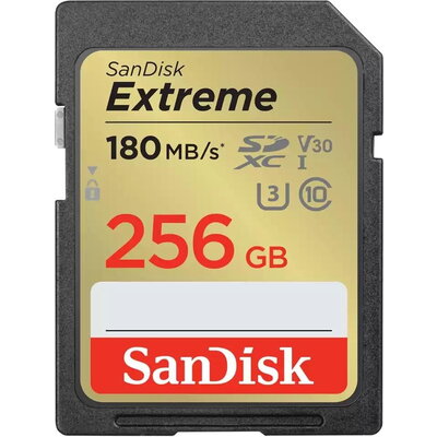 Карта памет SANDISK Extreme SDXC, 256GB, UHS-1,Class 10, U3, V30