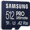 Карта памет Samsung PRO Ultimate, microSDXC, UHS-I, 512GB, Адаптер, USB четец