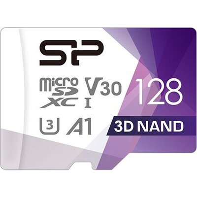 Карта памет Silicon Power Superior Pro, 128GB, microSDXC, Class 10, SD Adapter