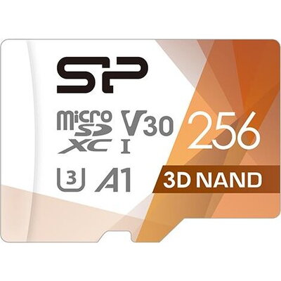 Карта памет Silicon Power Superior Pro, 256GB, microSDXC, Class 10, SD Adapter