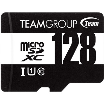 Карта памет TEAM microSDHC Class 10 SDXC UHS-I, 128GB, SD адаптер