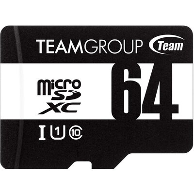 Карта памет TEAM microSDHC / SDXC Class 10, UHS-I, 64GB, SD адаптер