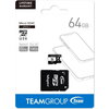 Карта памет TEAM microSDHC / SDXC Class 10, UHS-I, 64GB, SD адаптер