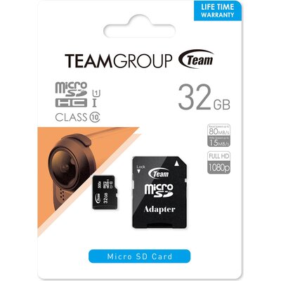 Карта памет Team Group 32GB Micro SDHC/SDXC UHS-I CARD + SD Adapter