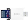 Карта памет Samsung PRO Ultimate Full-Size, SDXC UHS-I, 512GB, U3, V30, USB Адаптер