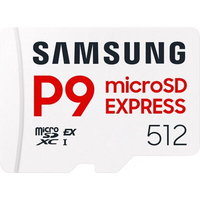 Карта памет Samsung microSDXC, 512GB P9 Express , 800 MB/s, UHS-I 90 MB/s U3, V30, A1