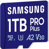 Карта памет Samsung PRO Plus 1 TB, microSDXC UHS-I Class 10, с адаптер