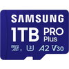 Карта памет Samsung PRO Plus 1 TB, microSDXC UHS-I Class 10, с адаптер