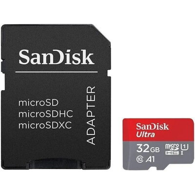 SanDisk Карта памет Ultra microSDXC 32GB, SD Adapter, 120MB/s Class 10 UHS-I A1