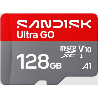 Карта памет SANDISK Ultra GO microSDXC, 128GB, A1, UHS-I, 190MB/s,