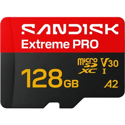 Sandisk карта Extreme Pro uSD microSDXC 128GB,  250MB/s & 120MB/s  U3 V30 UHS-I