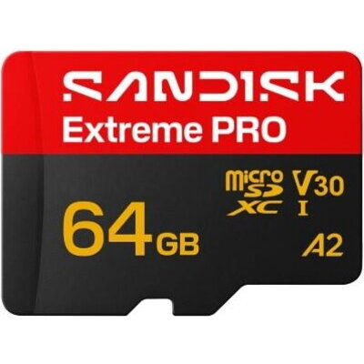 Карта памет SANDISK  Extreme Pro microSDXC 64GB+2 years Rescue Pro Deluxe