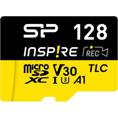 Карта памет Silicon Power Inspire 128GB, microSDXC, Class 10, SD Adapter