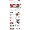 А4tech Геймърска механична  клавиатура Bloody Naraka S87  TKL Backlit red switch , USB