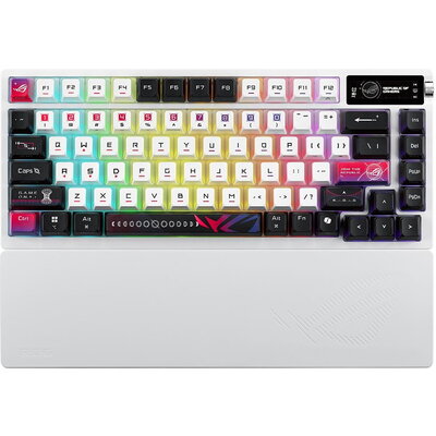 Геймърска безжична Клавиатура ASUS ROG Azoth X - White