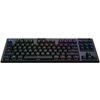 Безжична геймърска механична клавиатура Logitech, G915 TKL Black Lightsync RGB, Tactile суичове