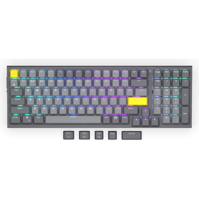 Геймърскa безжична механична клавиатура ENDORFY Celeris 1800 - Endorfy Yellow Switch - Full Size
