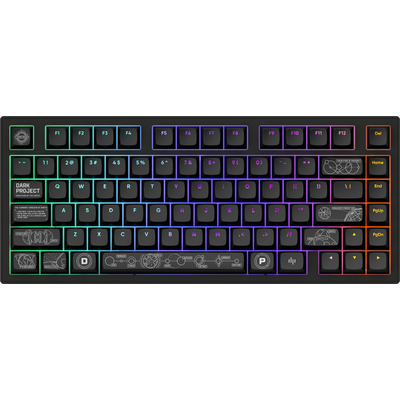 Геймърскa безжична клавиатура Dark Project ALU81A Terra Nova Black RGB