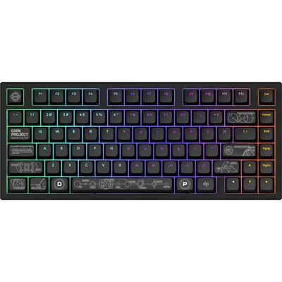 Геймърскa безжична клавиатура Dark Project ALU81A Terra Nova V2 Black RGB