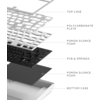 Геймърскa безжична клавиатура Dark Project ALU81A Terra Nova R2 White RGB
