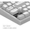 Геймърскa безжична клавиатура Dark Project ALU81A Terra Nova R2 White RGB