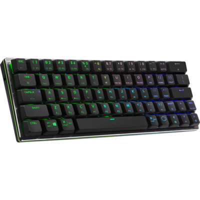 Геймърска Механична Клавиатура Cooler Master SK622 Space Gray, RGB, Red Switches, Low Profile