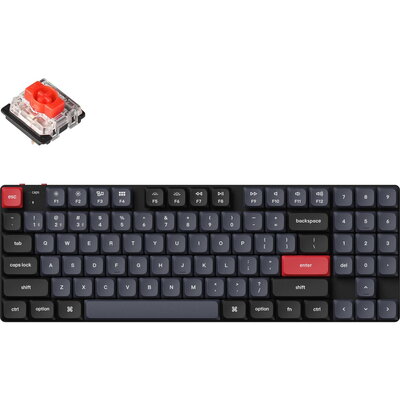 Геймърска Механична клавиатура Keychron K13 Pro TKL Low Profile Gatheron Red Switch - RGB Backlight, Aluminium Frame