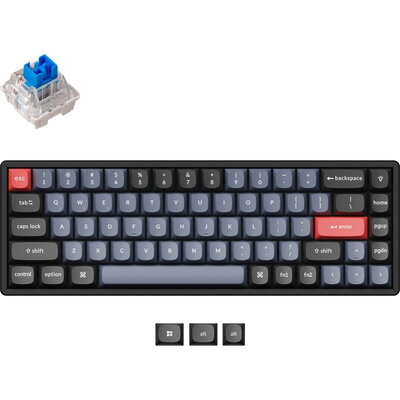 Геймърска Механична клавиатура Keychron K6 Pro 65% K PRO Blue Switch RGB LED, Aluminium Frame