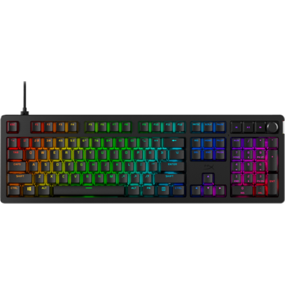 Геймърскa клавиатура HyperX Alloy Rise - Ultra-customizable, Hot-Swappable, Linear Switch, Ful-Size