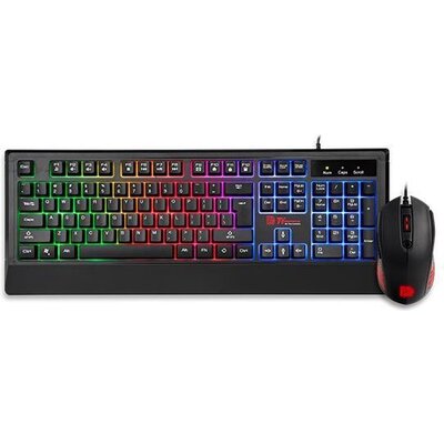 Геймърска клавиатура и мишка TteSports Challenger Combo, RGB, Черен