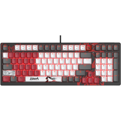 Геймърска механична клавиатура A4tech Bloody S98 Naraka, RGB, red switch,Черен
