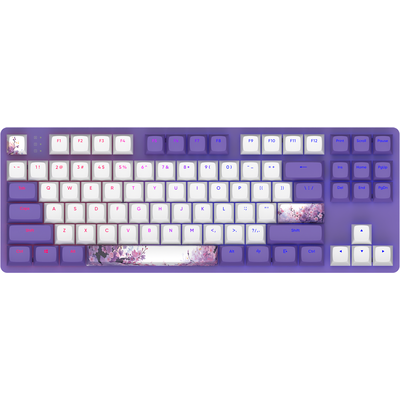 Геймърскa механична клавиатура Dark Project 87 Violet Horizons RGB TKL - G3MS Sapphire Switches, ABS