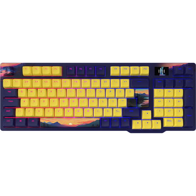 Геймърскa механична клавиатура Dark Project 98A Sunset RGB  - G3MS Sapphire Switches, PBT