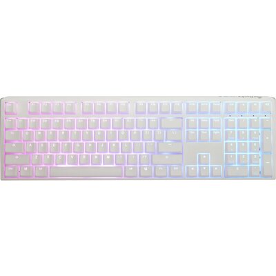 Геймърскa механична клавиатура Ducky One 3 Pure White Full Size Hotswap Cherry MX Black, RGB, PBT Keycaps