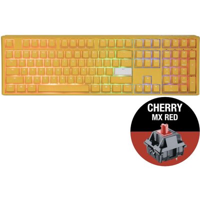 Геймърскa механична клавиатура Ducky One 3 Yellow Full-Size, Cherry MX Red