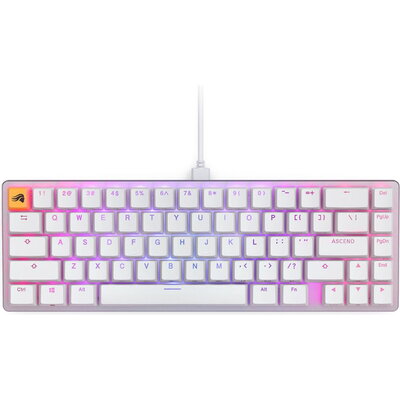 Геймърска механична клавиатура Glorious GMMK 2 White Compact- Fox Switches US-Layout