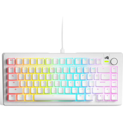 Геймърска механична клавиатура Glorious GMMK 3 75% White - Fox Linear Switches