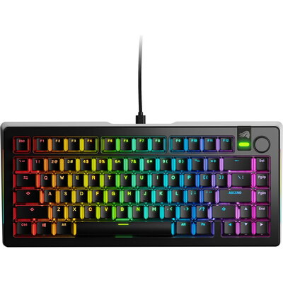 Геймърска механична клавиатура Glorious GMMK 3 Pro 75% Black - Fox Linear Switches