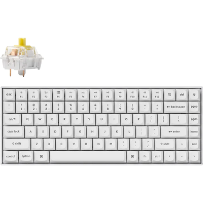 Геймърска механична клавиатура Keychron K2 Pro White QMK/VIA - K2P-P4